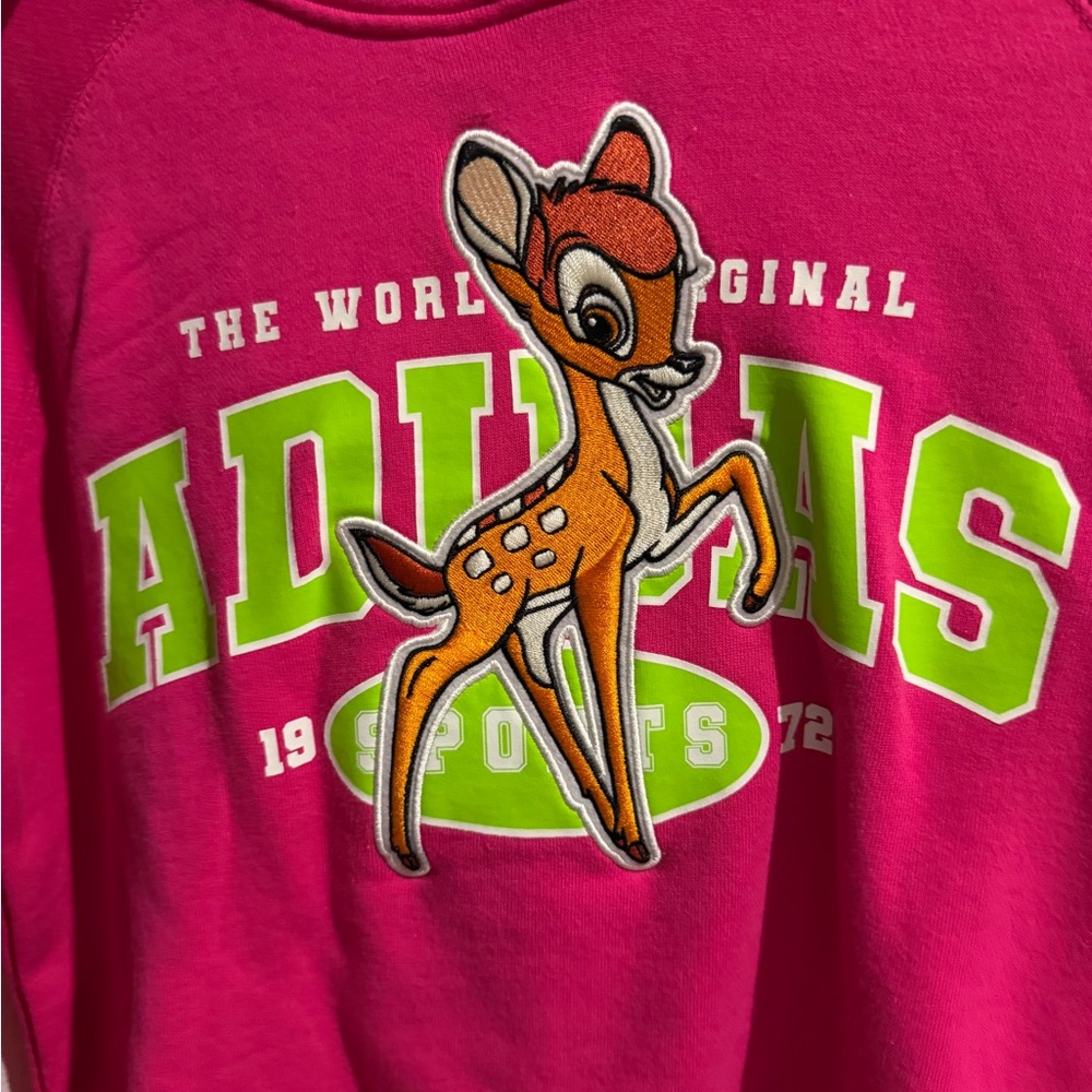 Adidas Pink Sweatshirt with Bambi Design